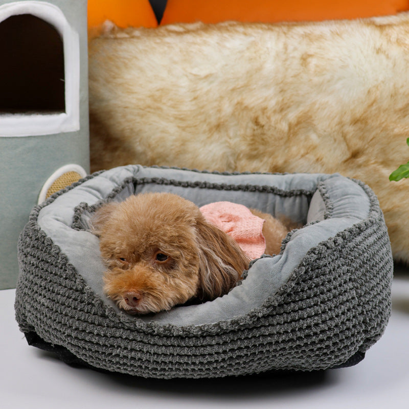 Cozy Calming Dog Bed – Soft & Comfortable Sleep Nest